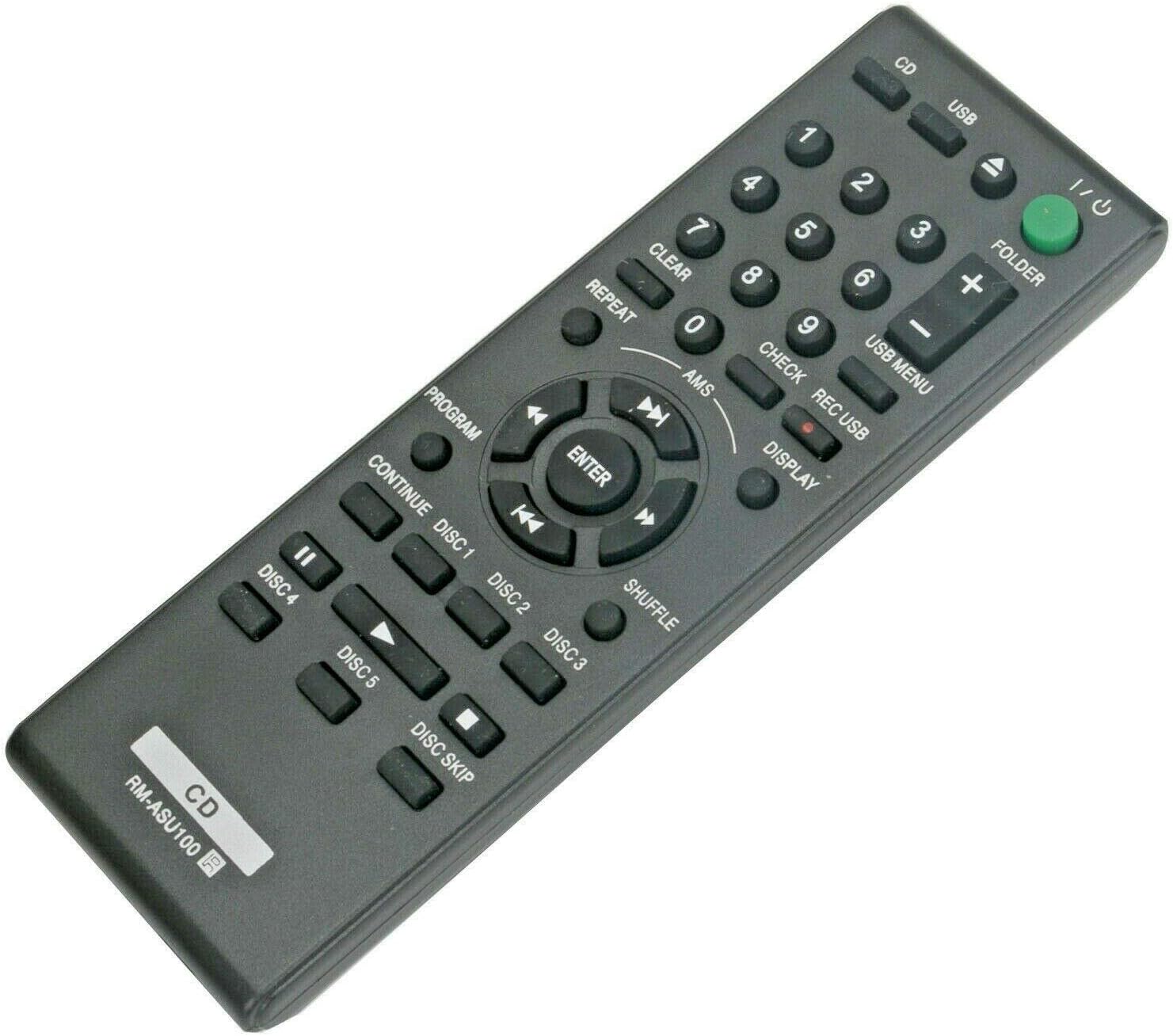 New - RM-ASU100 Remote Control Replace for Sony Compact Disc Player CDP-CE500 CDPCE500