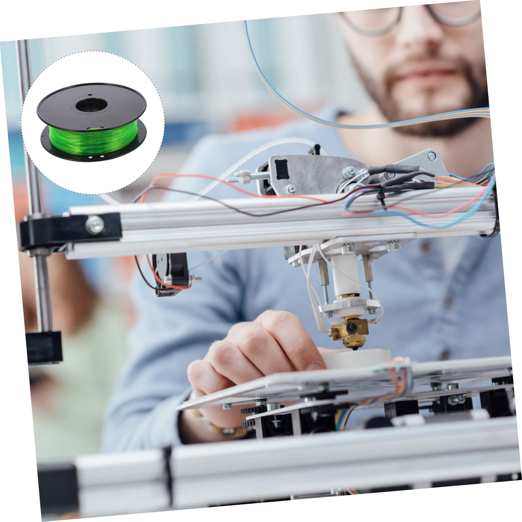 Filamento de Impresora 3d Tpu 1kg 1,75mm Verde