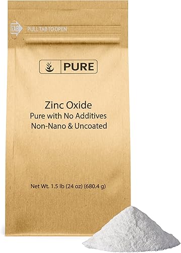 Miniatura 10 de Pure Original Ingredients Óxido de zinc, embalaje ecológico, no nano (1 libra)