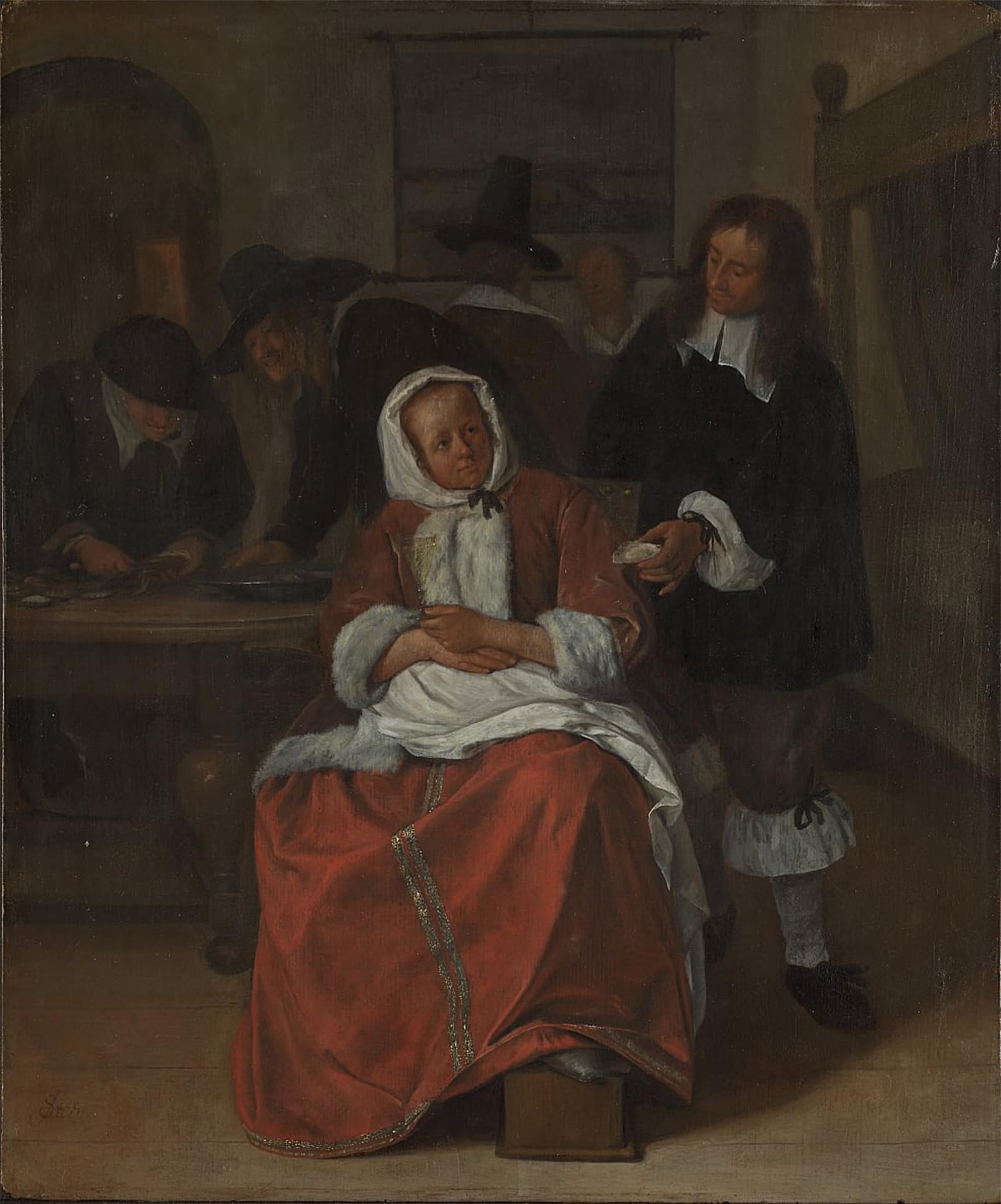 POSTERIIk Vintage Art Print Images Pictures Print Oysters by Jan Havickszoon Steen Modern Colour Posters for Office Home Decor 60x90cm