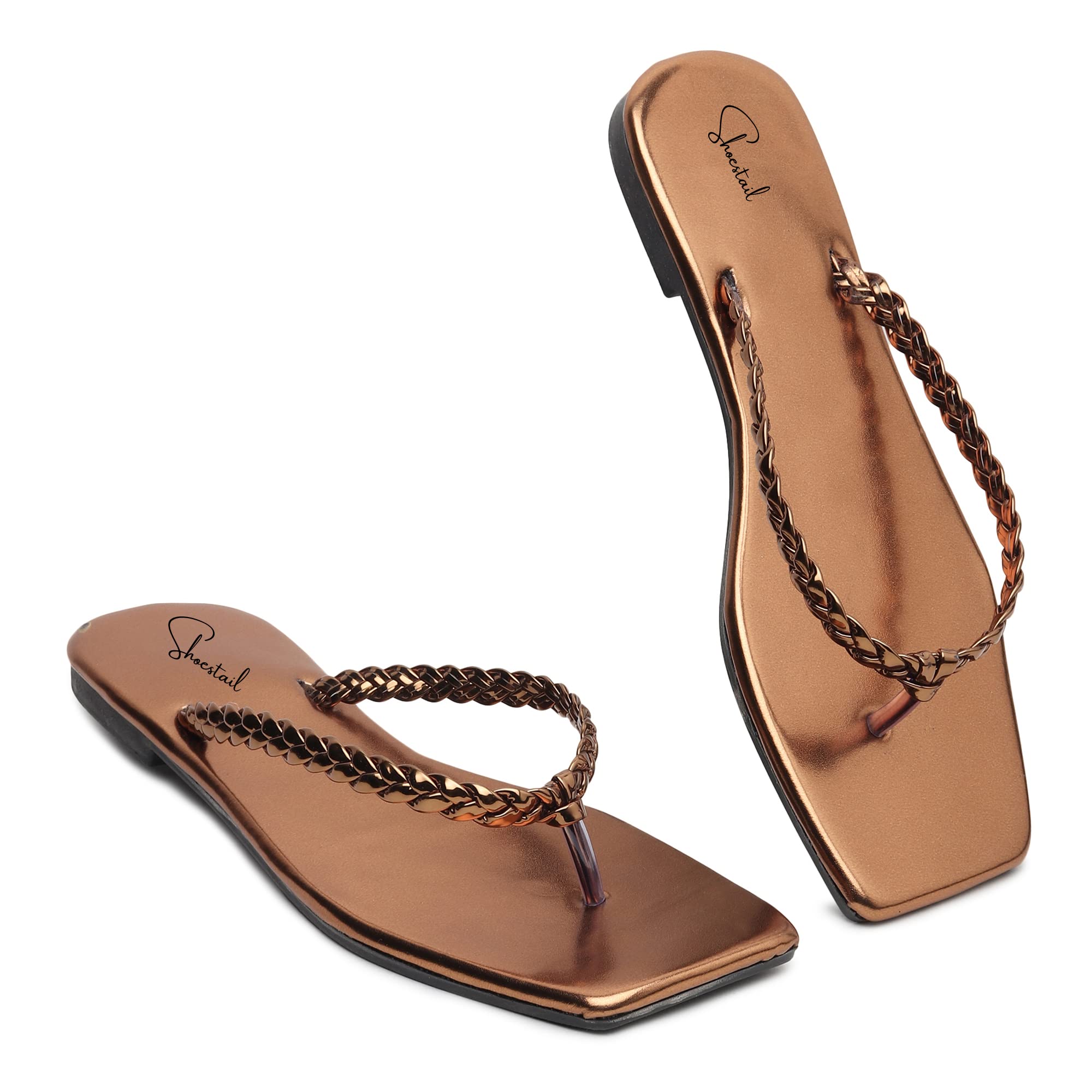 Shoestail Women Casual flats | Fashion Flats Copper40 (B0C6MSGZ65) Amazon Price History, Amazon Price Tracker