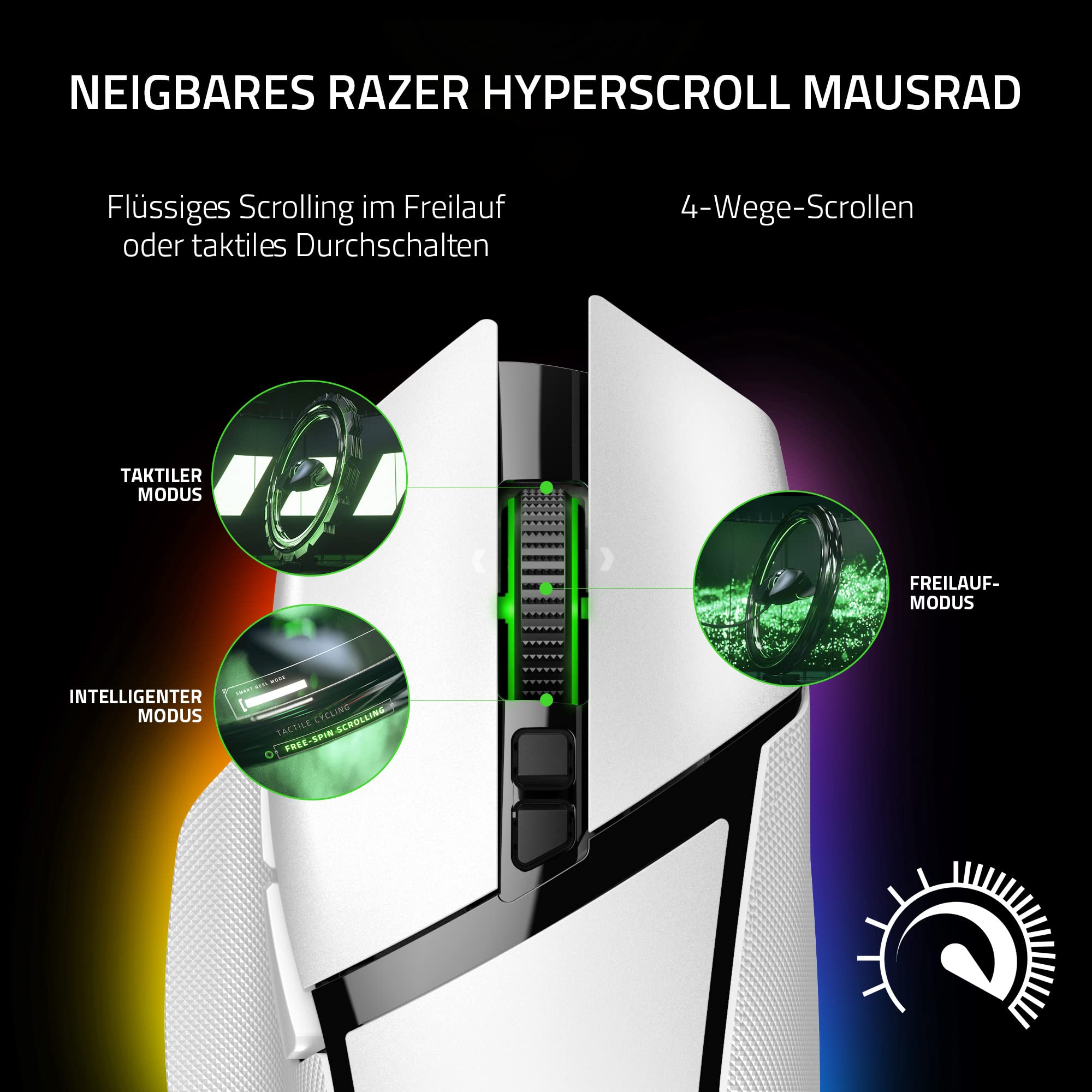 Razer Basilisk V3 Pro - White + Mouse Dock Pro + Wireless Charging 