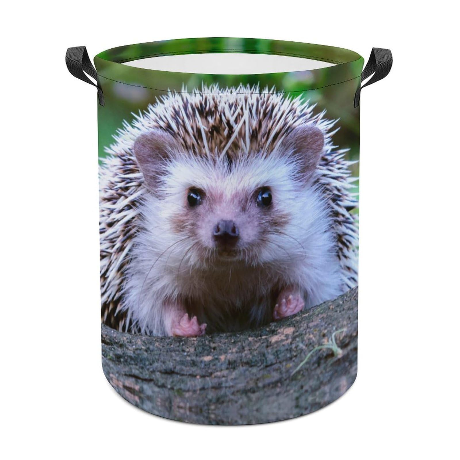 Lyfthologen Laundry Hamper, Cute Little Hedgehog Laundry Basket, Washing Basket with Handle