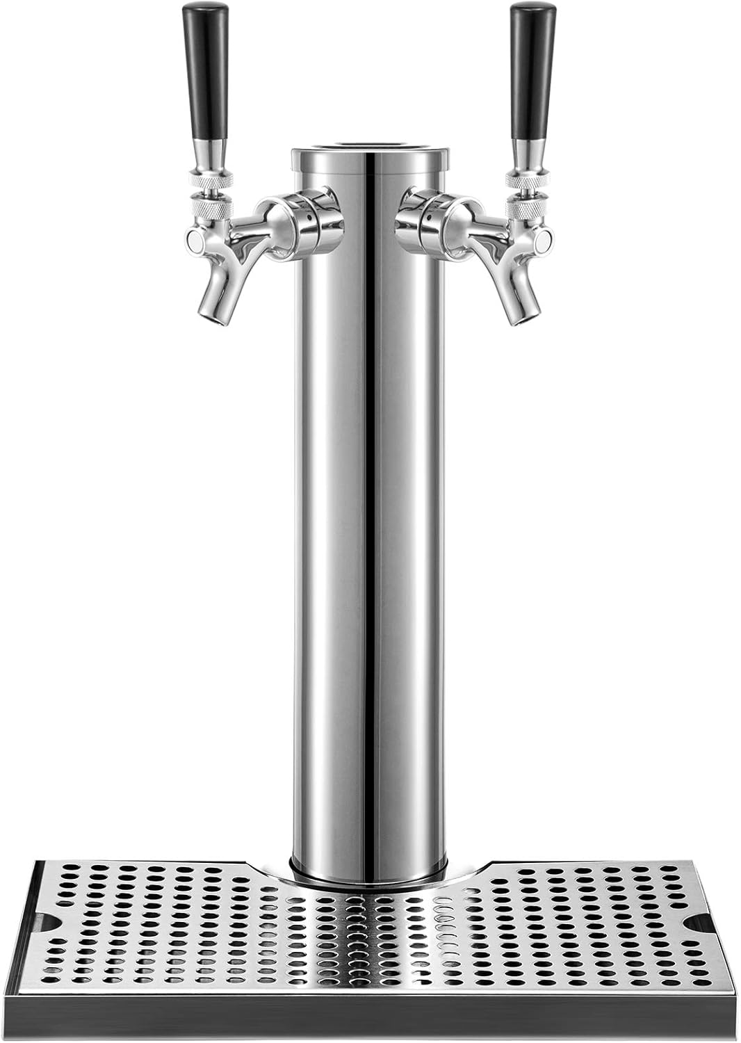 VEVOR Kegerator Tower, Beer Tower Stainless Steel, 3" Dia
