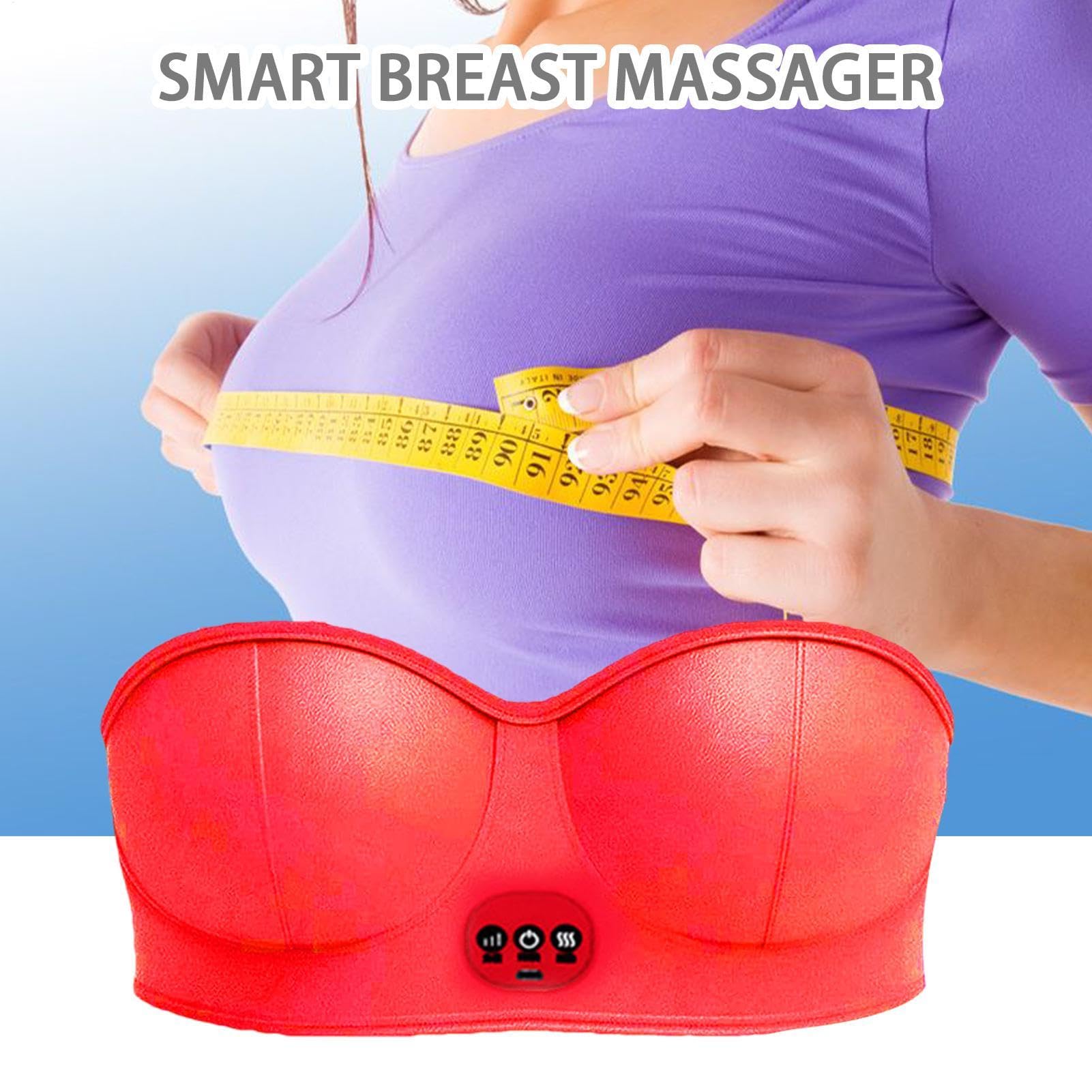 Appareil de beauté du sein – Appareil de beauté intelligent pour agrandissement du sein avec masseur thermique | Rehausseur de sein électrique sans fil, soins du corps USB avec 3 réglages de vibration