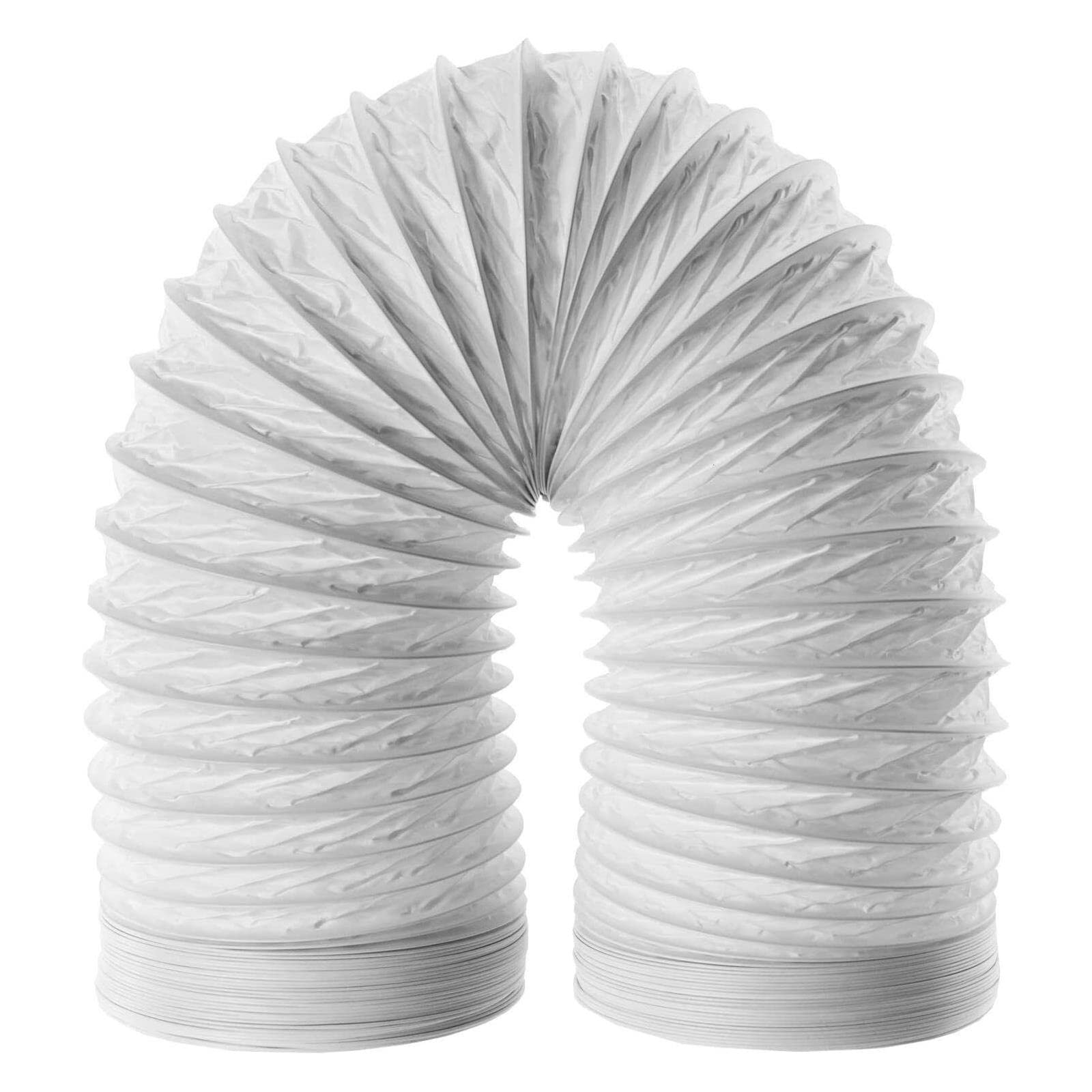 Spares2go White Universal Air Conditioner Vent Hose Conditioning Unit Extension Pipe (3M 5")
