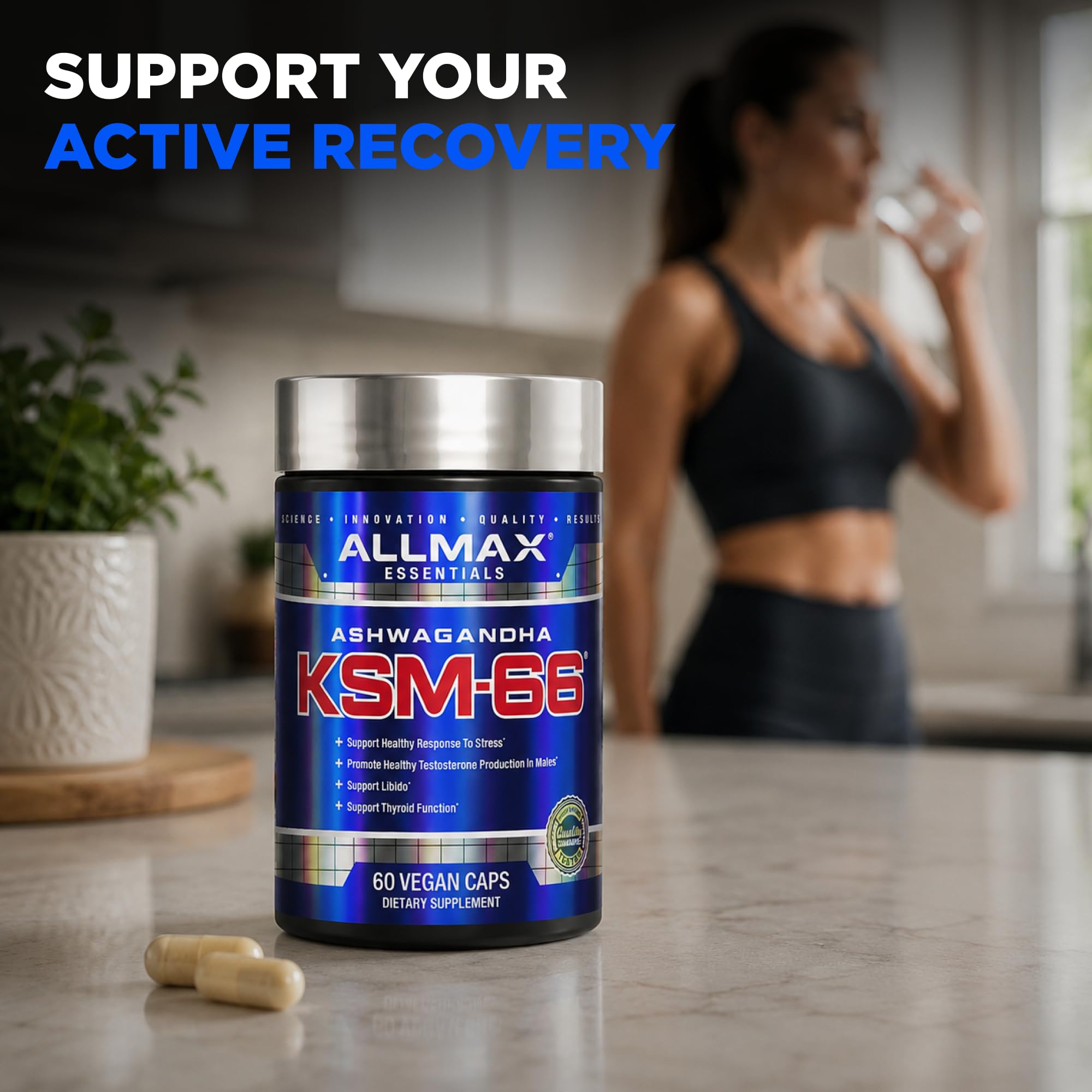 ALLMAX Ashwagandha KSM-66 Capsules, 60 Count, 30 Servings — Amazon image 6