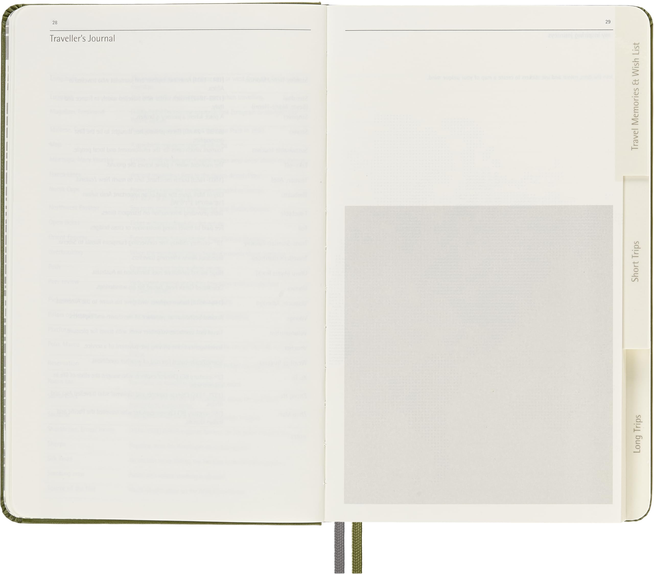 Moleskine Carnet de voyage, Carnet Thématique pour Organiser et Immortaliser vos Voyages, Couverture Rigide, Grand Format 13x21cm, 400 Pages