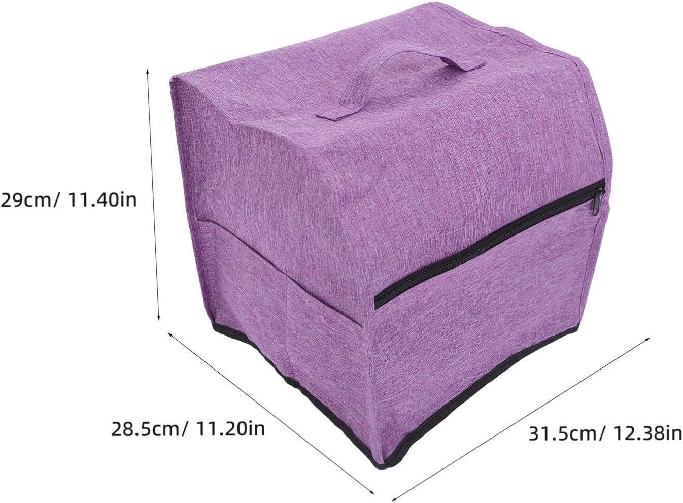 Portable Sewing Machine Organizer Cover with Six Pockets and Carry Handle Oxford Cloth Dust Cover for Home Sewing and Taking to Classes
