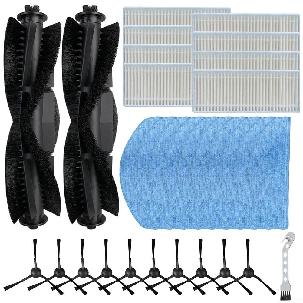 1 lot de pièces de rechange compatibles avec l'aspirateur robot Laresar Clean et balai à franges Mars01 - pour aspirateu