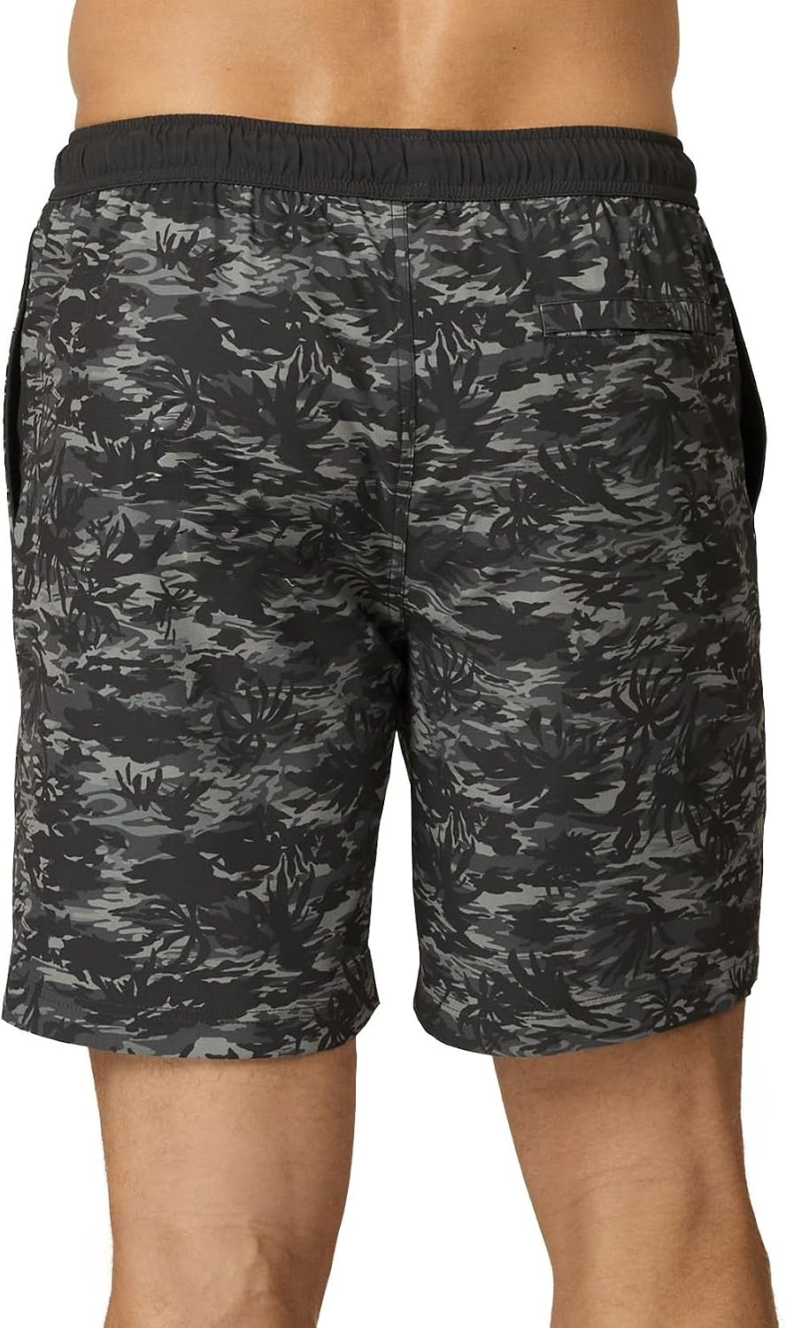 Free Country Men's Swim Trunks 7" Inseam Lined Swimming Shorts Quick Dry UPF 50+ Stretch Lined Boards Beach Pool-Palm Camo