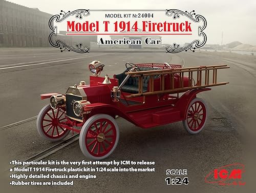 Miniatura 2 de ICM ICM24004 Ford 1:24-Modelo T 1914 Camión de bomberos, coche americano