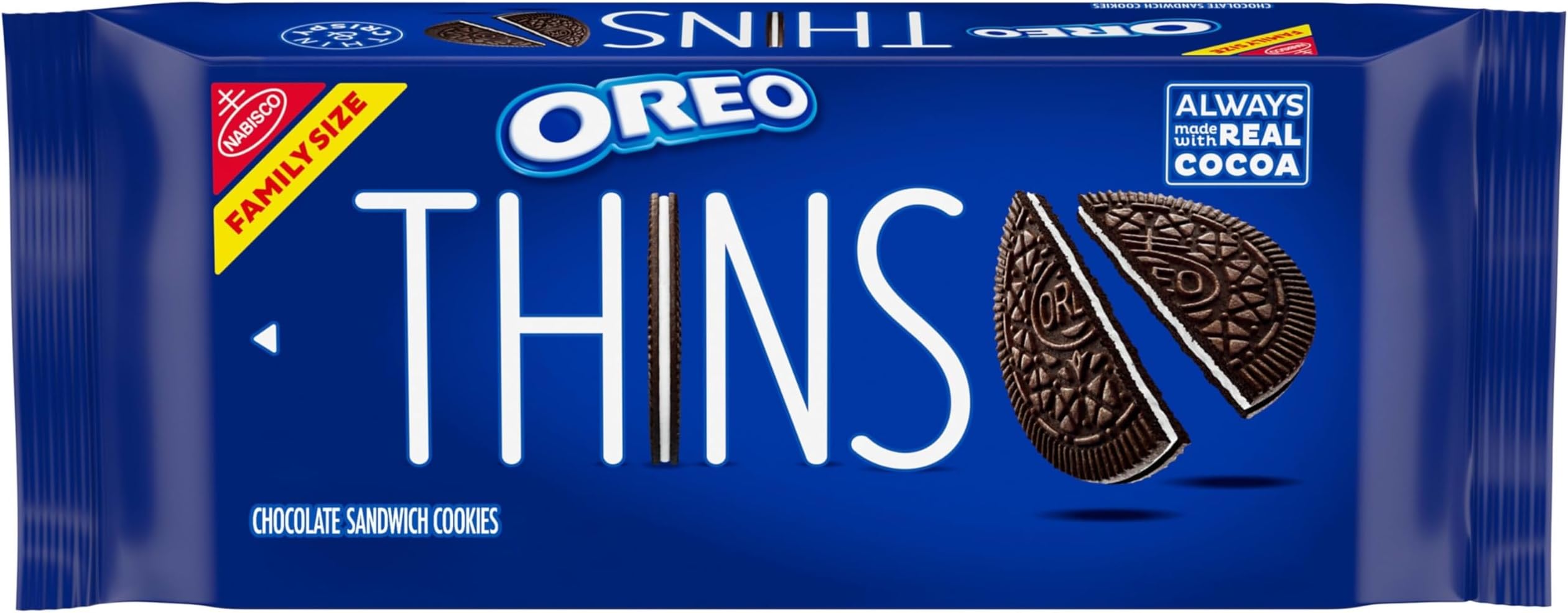 Thins Chocolate Sandwich Cookies, Family Size, 11.78 oz