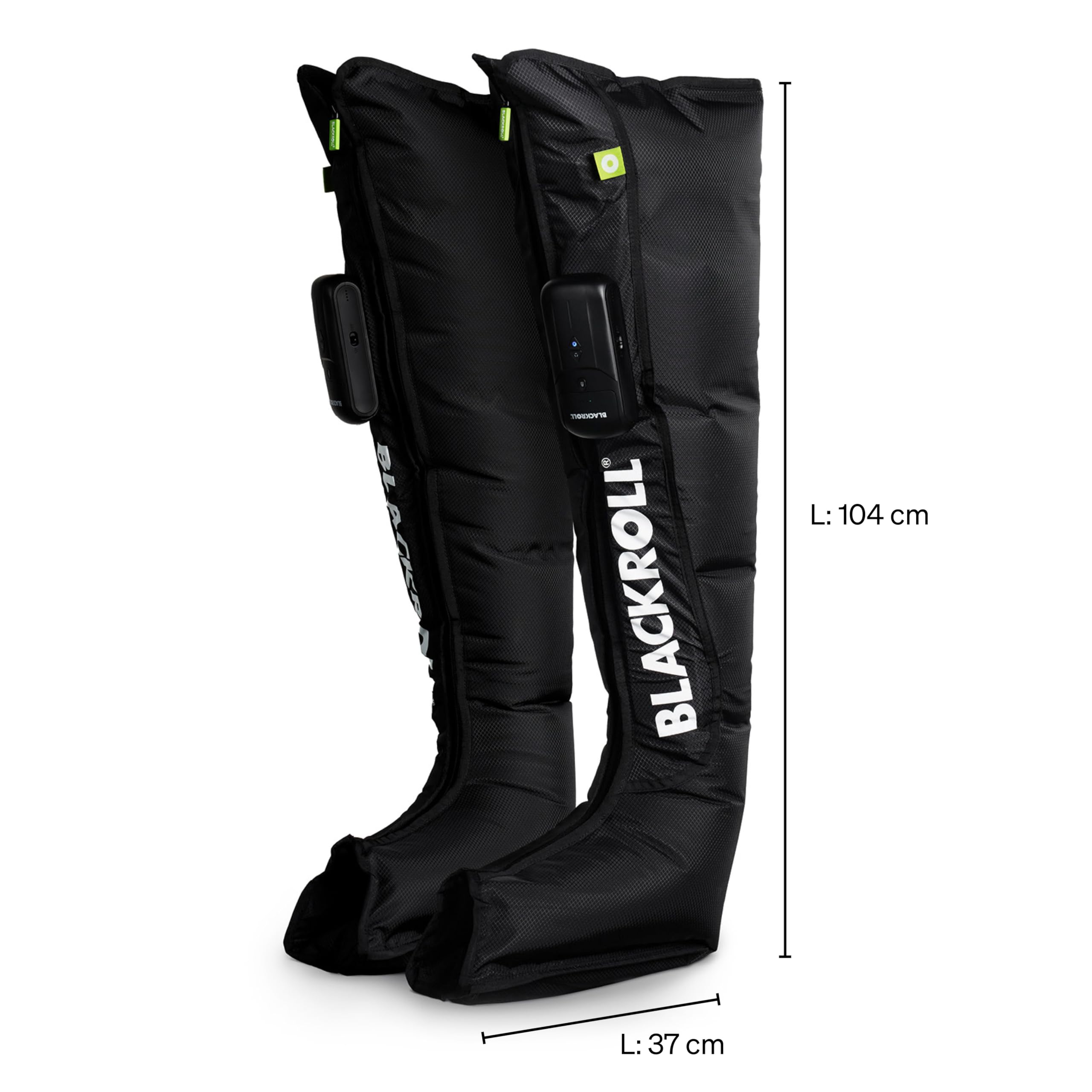 BLACKROLL® Compression Boots 2.0 – Premium Recovery Boots für Beine L| Kompressionsmassage für schnellere Regeneration, schwere Beine & Muskelermüdung | 3 Modi, 5 Druckstufen, kabellos