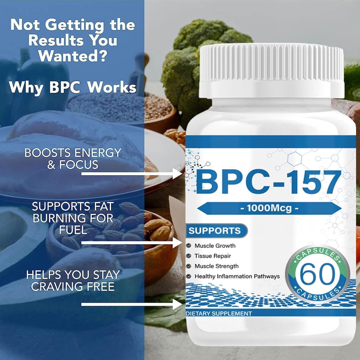 Bpc 157 Cpsulas de pptidos, Bpc 157 de Alta Potencia, Bpc 157 Peptide  Capsule Pro, Compuesto Protector Bpc-157 Cpsulas para una recuperacin ms  rpida y curacin intestinal, recuperacin Muscular : Amazon.com.mx: Belleza