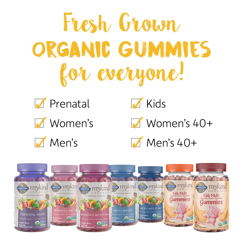 Organics Prenatal Gummy Vitamins Berry Organic, NonGMO, Vegan
