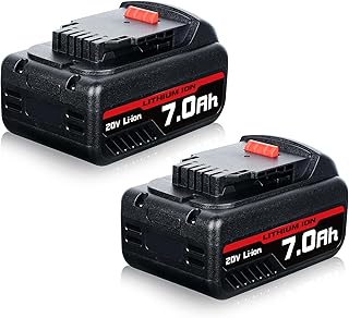2Pack 7.0Ah DCB206 Replacement for Dewalt 20V Battery DCB200 DCB201 DCB203 DCB204 DCB207 DCD/DCF/DCG Series Tools