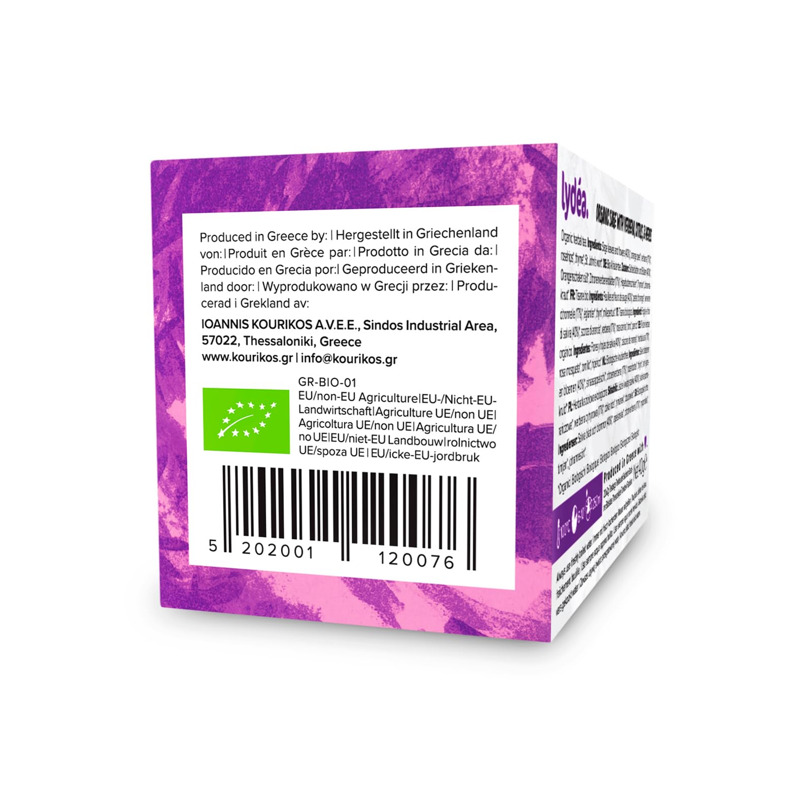 Lydea Tisane bio, sauge avec verveine, agrumes et herbes, 60 pyramides, lot de 3 [3 x 20 pyramides]