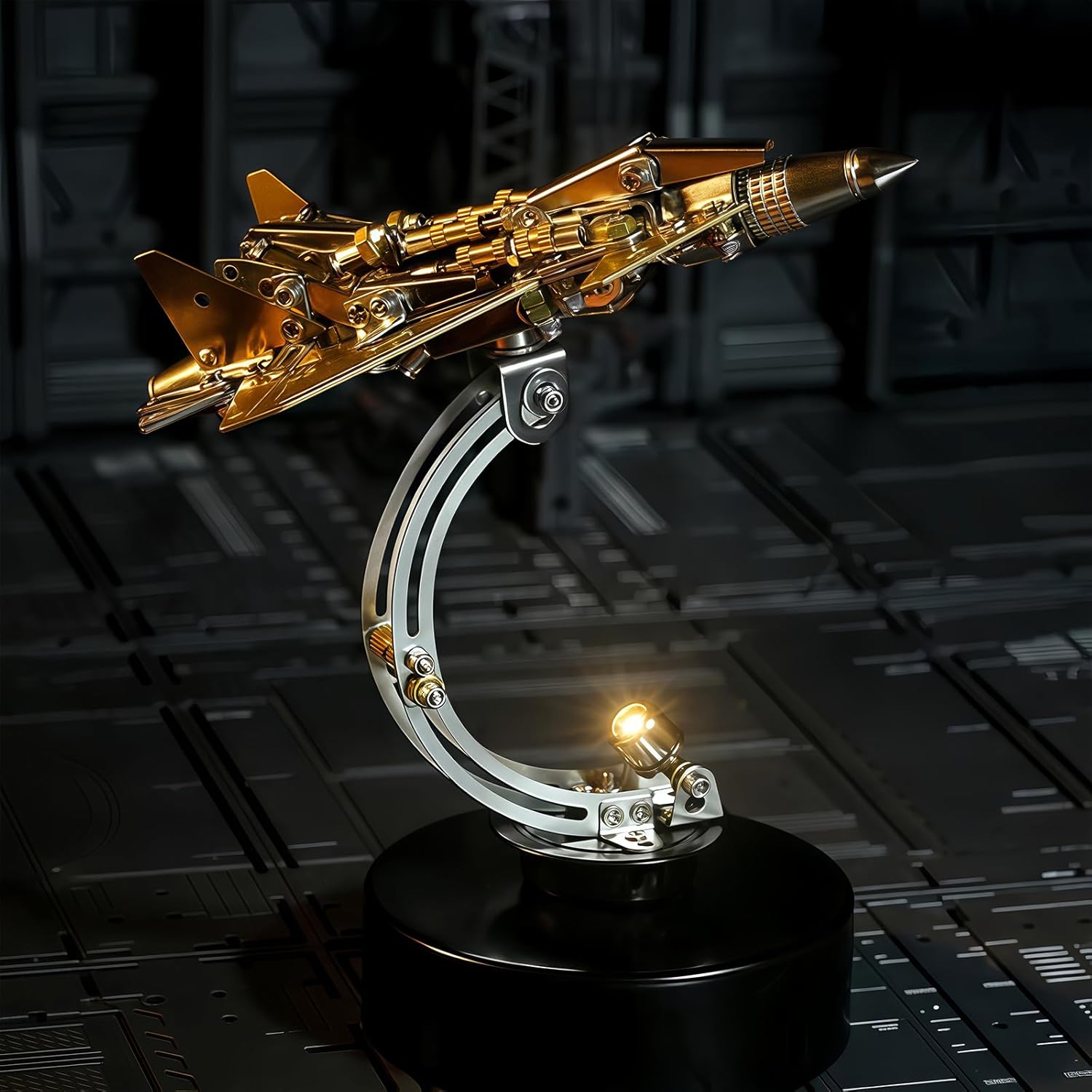 3D Metal Puzzle for Adult, J-20 Supersonic Dragon Fighter Puzzle, Military Fighter 3D Metal Model Kit - Fighter Assembly DIY Building Set, Ideal Gift for Adults and Collectors