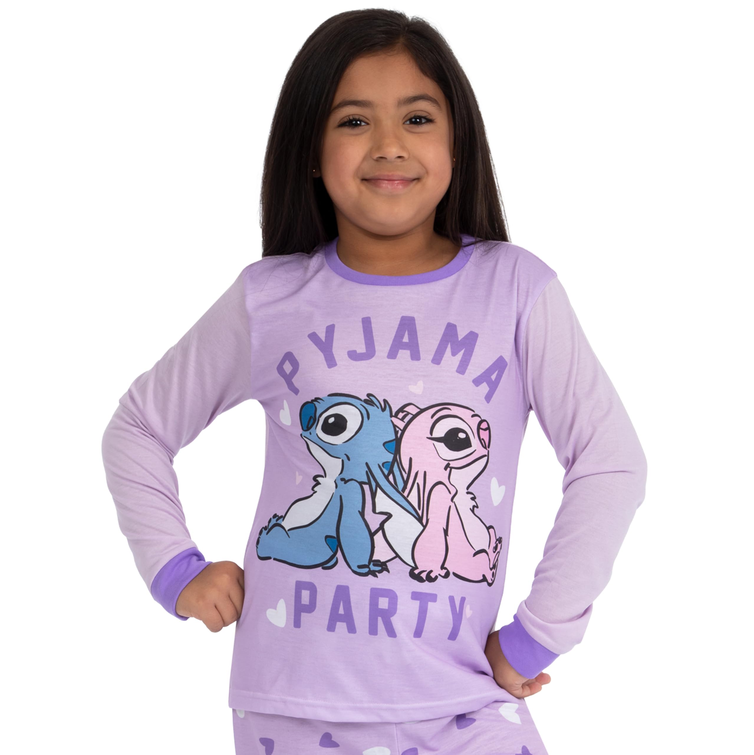 Disney Pijamas Stitch Niña | Pijama Familiar A Juego | Stitch Y Angel Pijama Niña | Pijamas Familiares Iguales