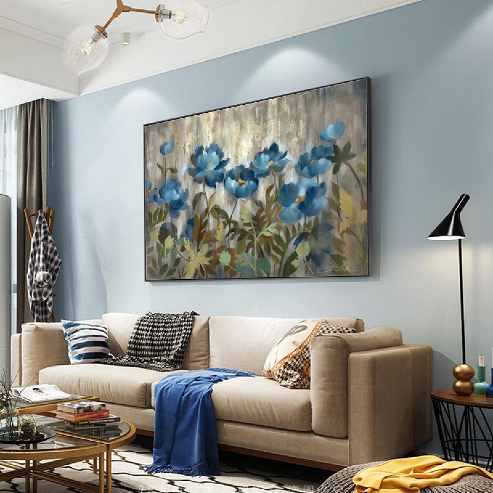 Kwiat roślina sztuka ścienna nadruk płótno malarstwo plakaty i wydruki schody ganek dom salon wystrój domu Cuadros 70 x 100 cm bez ramy