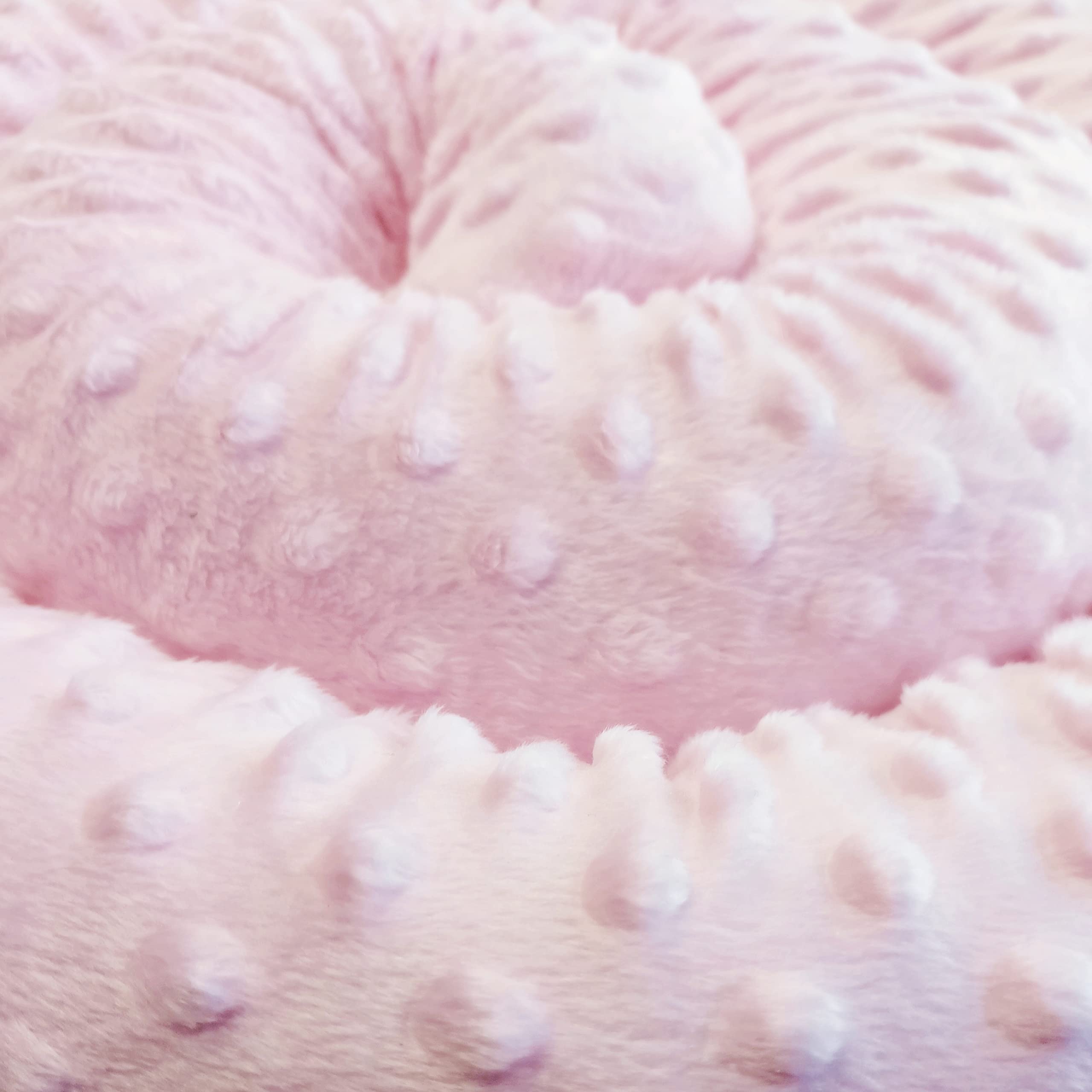 Coussin de positionnement latéral - En minky - Certifié Oeko-Tex - Rose - 300 cm