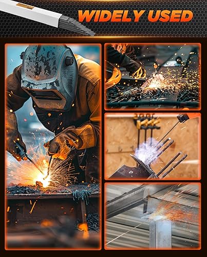 Miniatura 22 de Saker Varilla de soldadura E6013 3/32 '' electrodos de soldadura de palo de acero al carbono de 1 libra