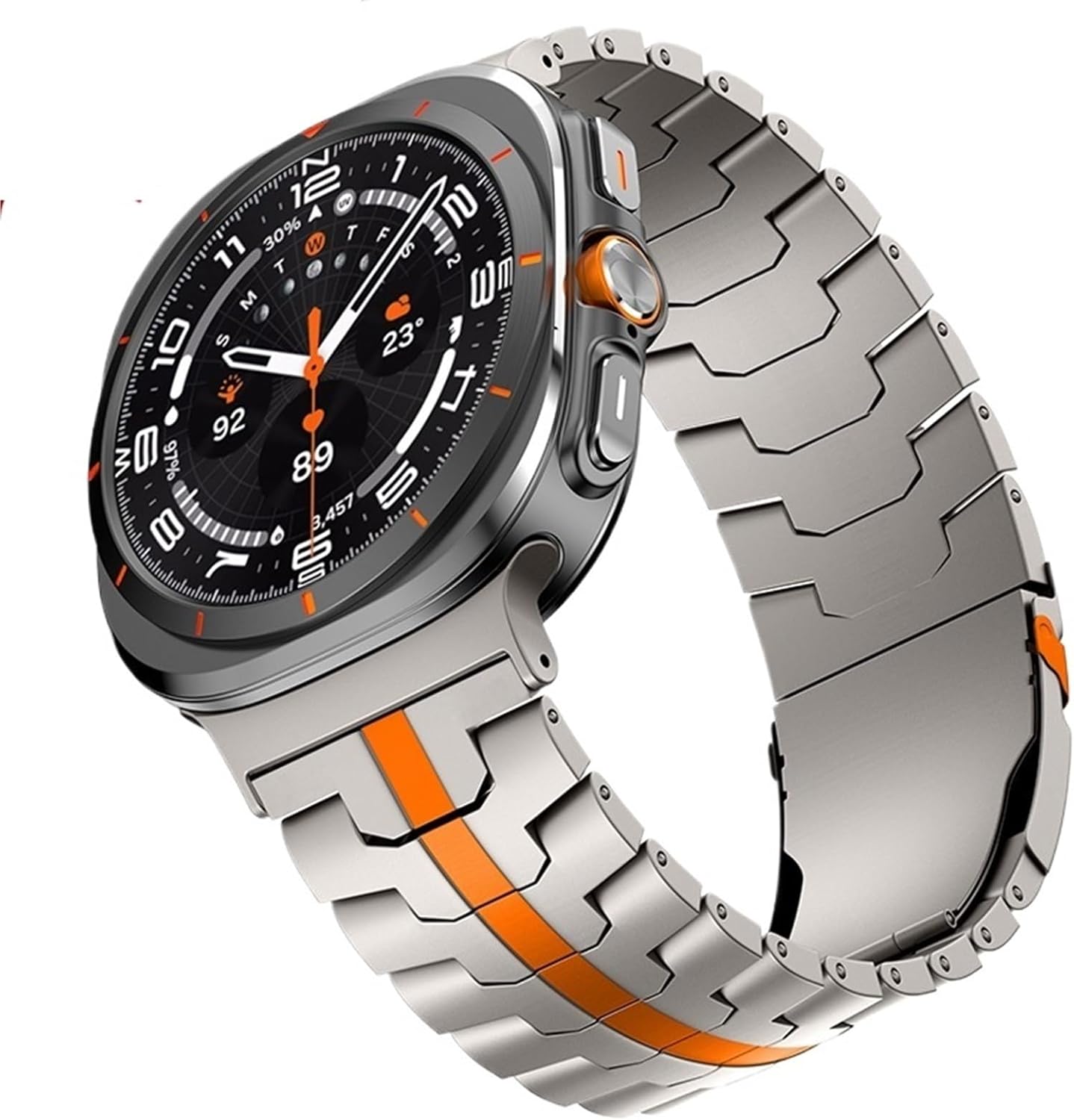 Luxury Titanium Strap for Galaxy Watch Ultra (2025) 47mm Metal Band for Galaxy Watch Ultra 47mm Stainless Steel Bracelet