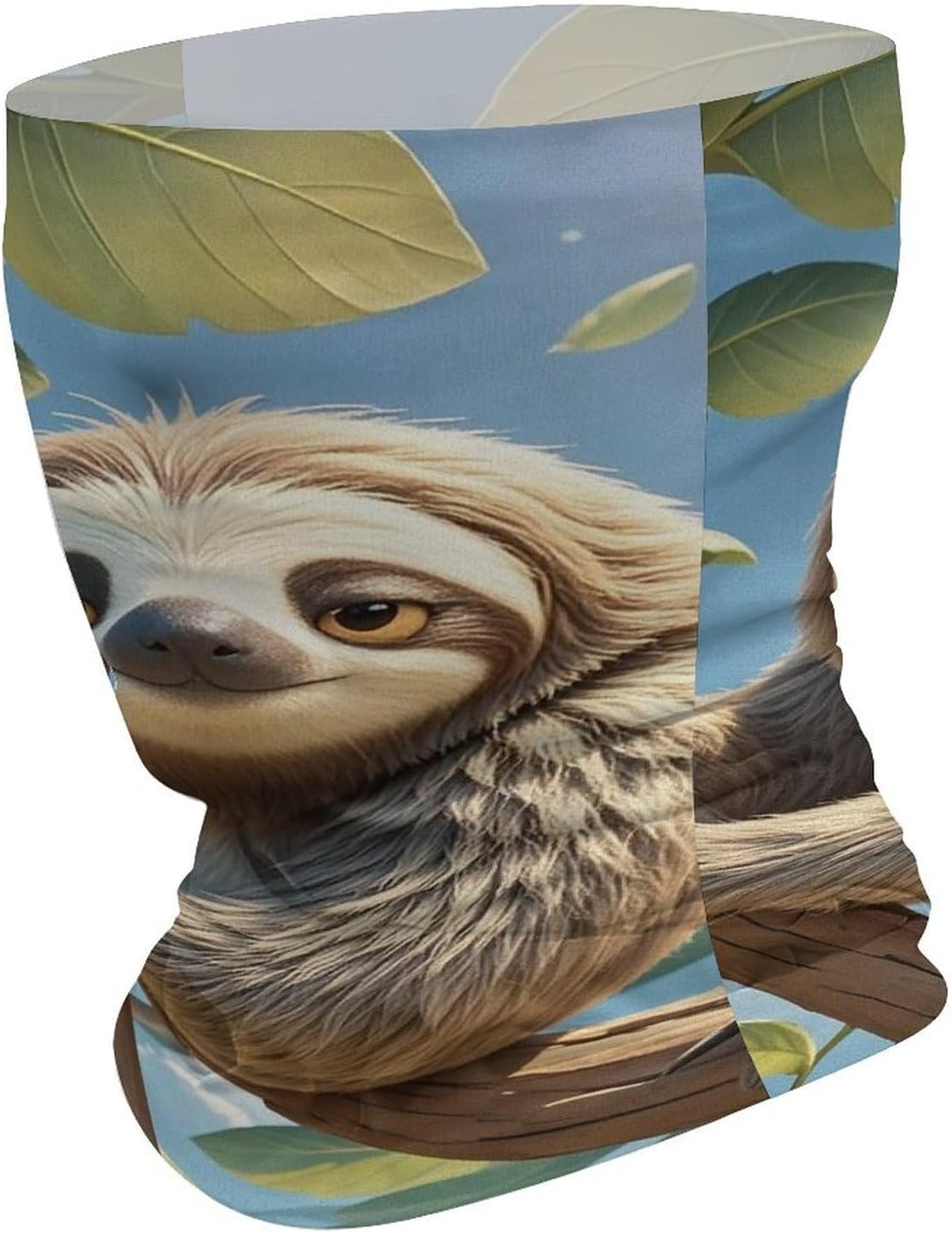 Cartoon Sloth UV Protection Face Mask, Cooling Headscarf image 3