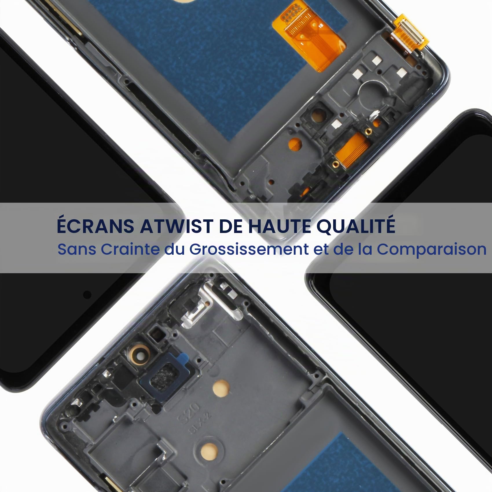 OLED Écran pour Samsung Galaxy S20 FE 4G/5G - pour Samsung Galaxy S20 FE 4G LCD Numériseur pour Galaxy S20 FE 5G LCD Écran Tactile Digitizer Verre Assemblé SM-G781B SM-G781U (Noir avec Cadre)