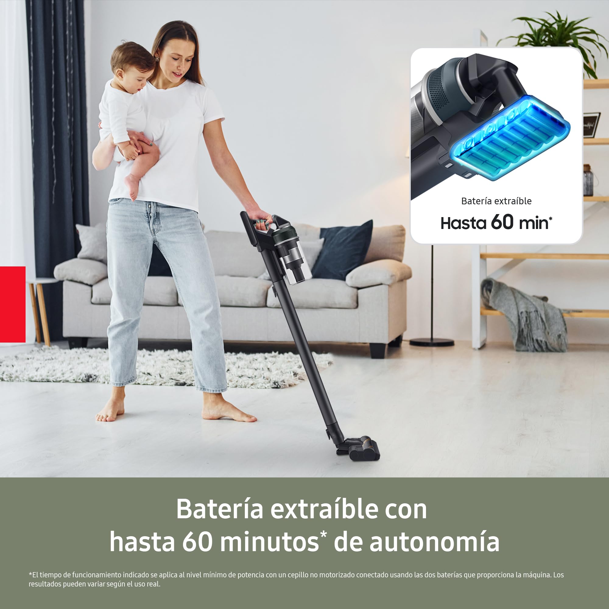 Samsung Bezprzewodowy odkurzacz Jet 85 Pet 210AW ze szczotką dla zwierząt domowych + VS20C8522TN/WA