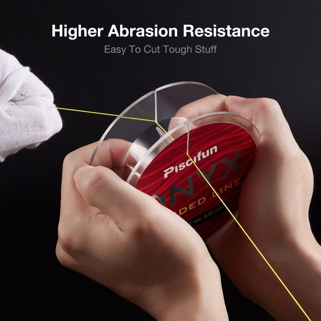 Piscifun Onyx Braided Fishing Line 6lb-150lb Superline Abrasion Resistant Braided Lines Super Strong High Performance PE Fishing Lines : Sports & Outdoors