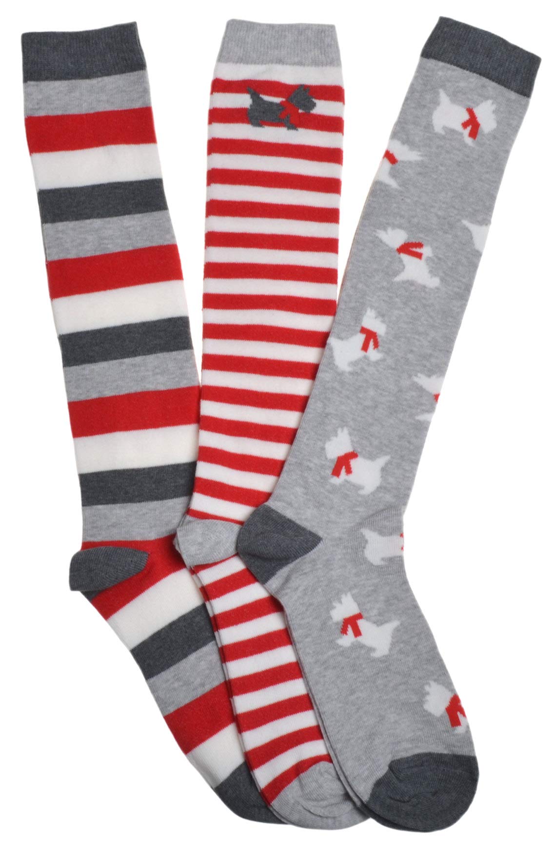 3 Pairs of Long Ladies Socks - Knee High Boot socks