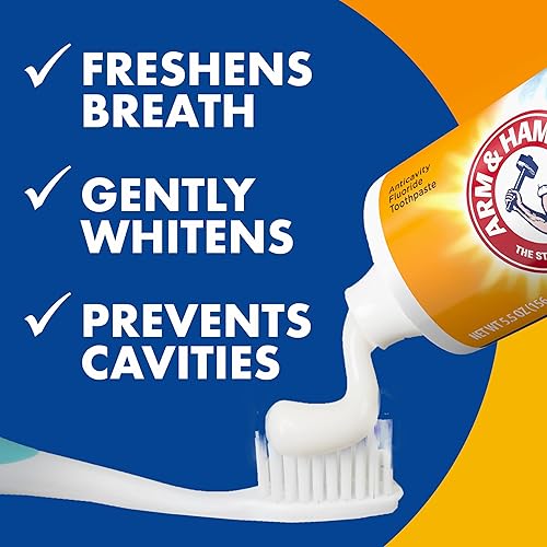 Miniatura 3 de ARM & HAMMER Pasta de dientes TheraBreath Plus TheraBreath - Ambientadores estimulantes con sabor a menta helada, pasta dental blanqueadora con