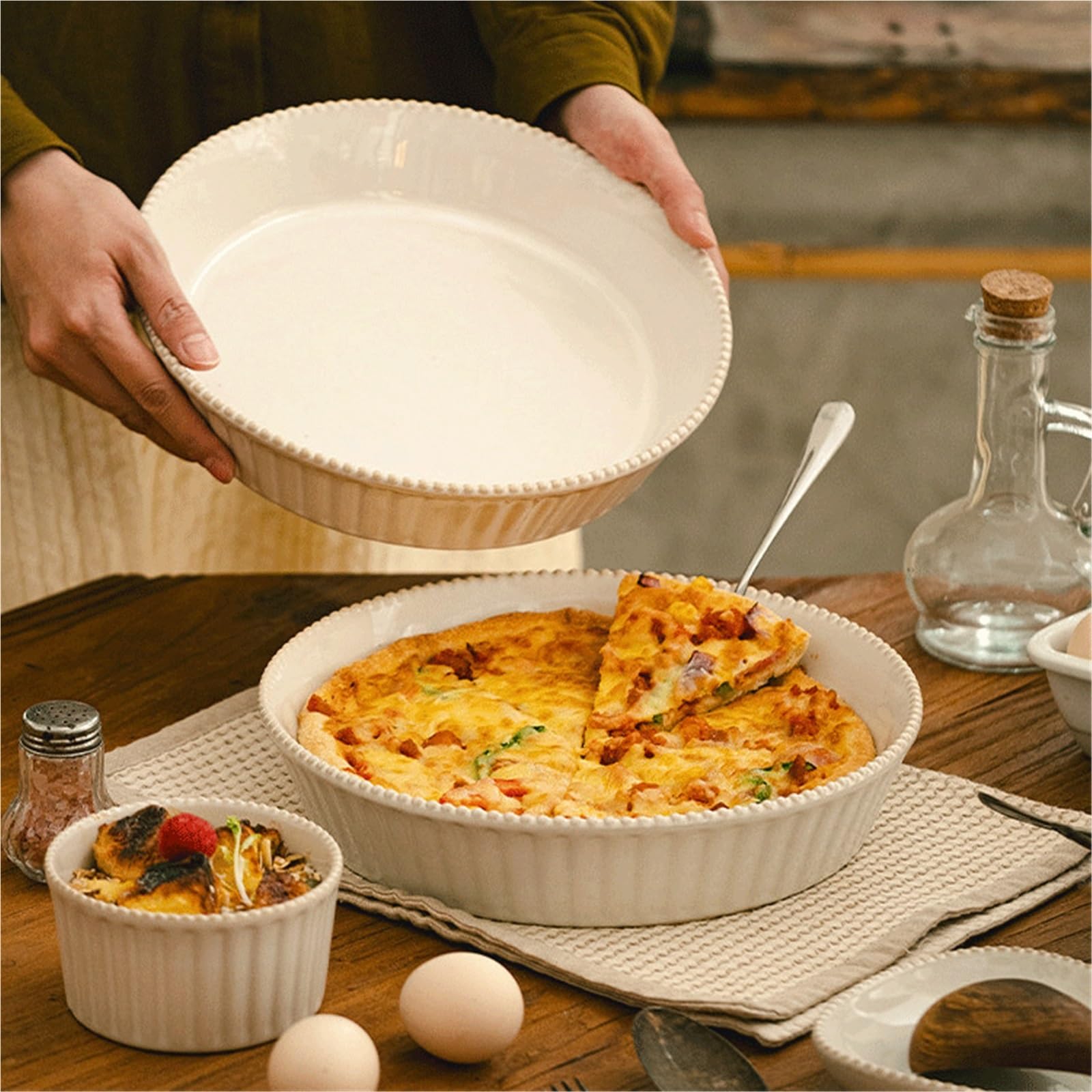 Plat Four Pizza Pans Ceramic Baking Dishes for The Oven Plat Gratin
