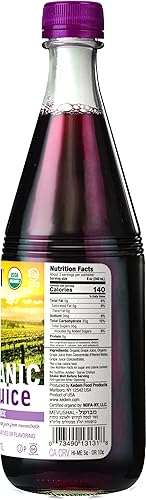 Miniatura 2 de Kedem Jugo de uva 100% orgánico de 22 onzas (paquete de 2)  Sin azúcar añadido, colorante, saborizante ni conservantes