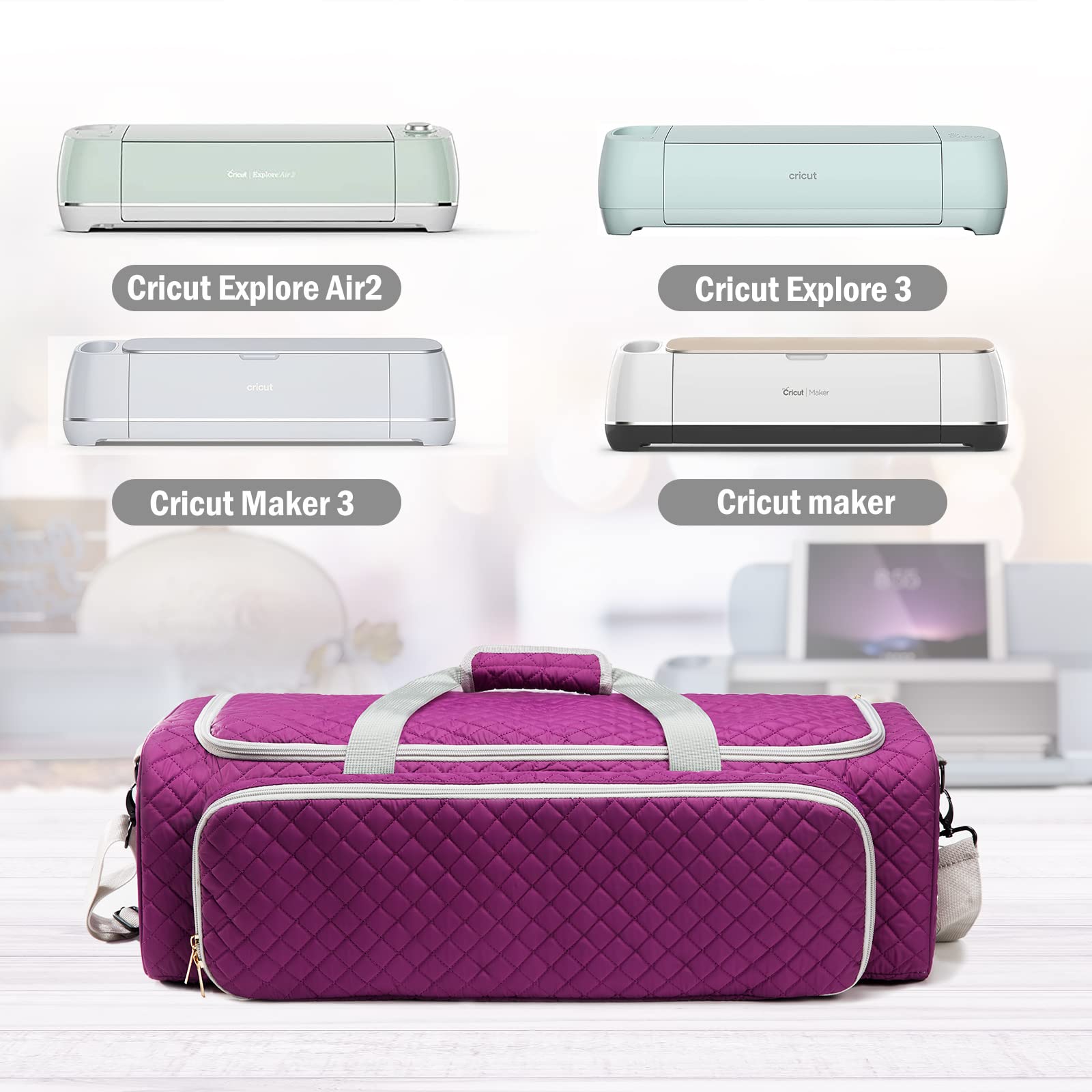 AMOIGEE Carrying Case for Cricut Explore Air 2, Cricut Maker,Cricut