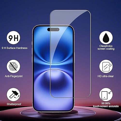 Miniatura 22 de Paquete de 2+2 protectores de pantalla de privacidad para iPhone 12 Pro Max con protector de lente de cámara, accesorios de vidrio templado