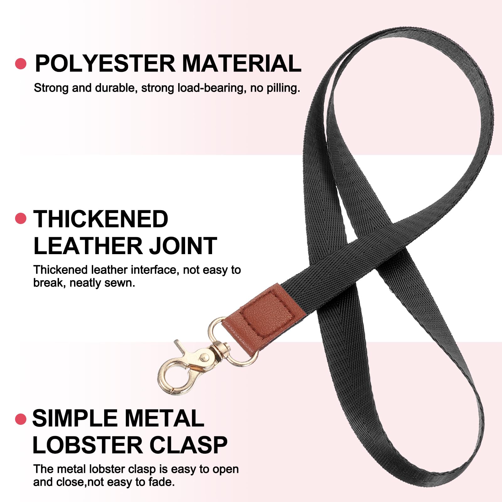 PATIKIL Key Lanyard, Modern Neck Lanyards Strap ID Badges Holder - Image 3