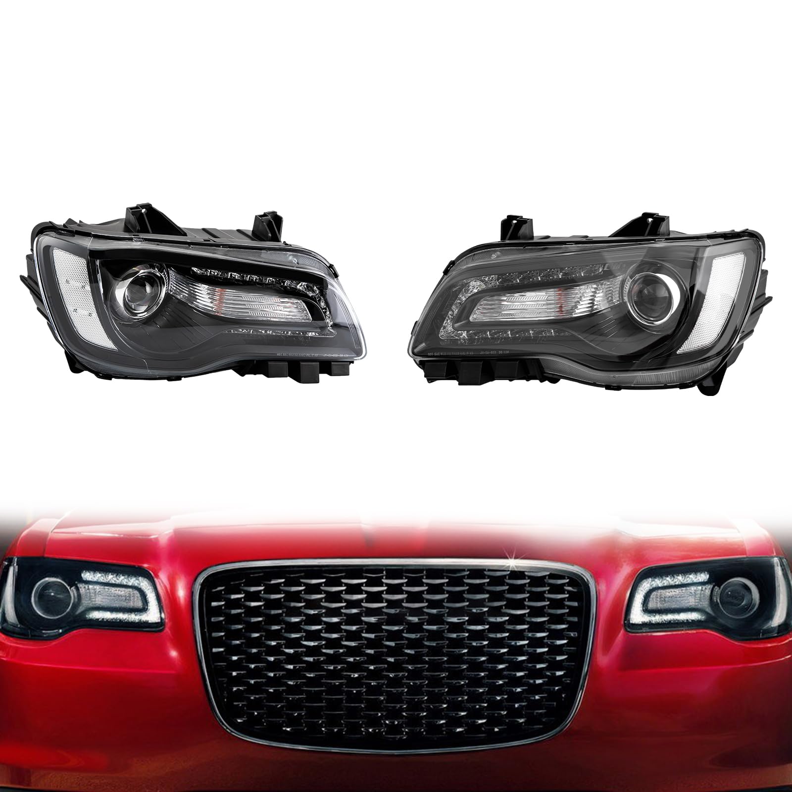 Amazon.com: CHUNILLE 68214382AD, 68214383AD Pair Headlight Halogen 