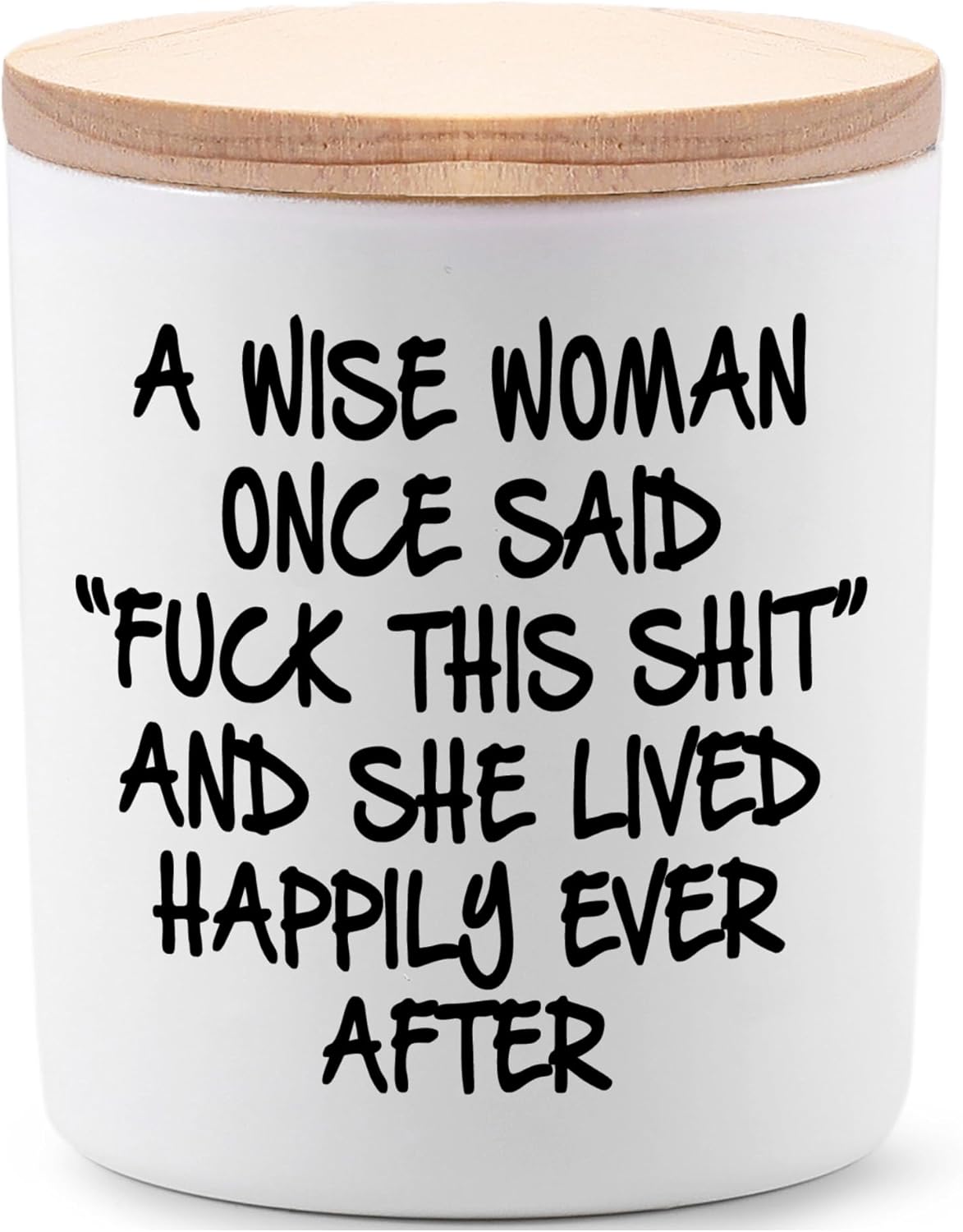 Birthday Candles Gifts for Women Funny Unique Sister Best Friend Her Wife Girlfriend Gifts for Valentines Day Mothers Day Christmas A Wise Woman Once Said F This Lavender Scented Soy Candle