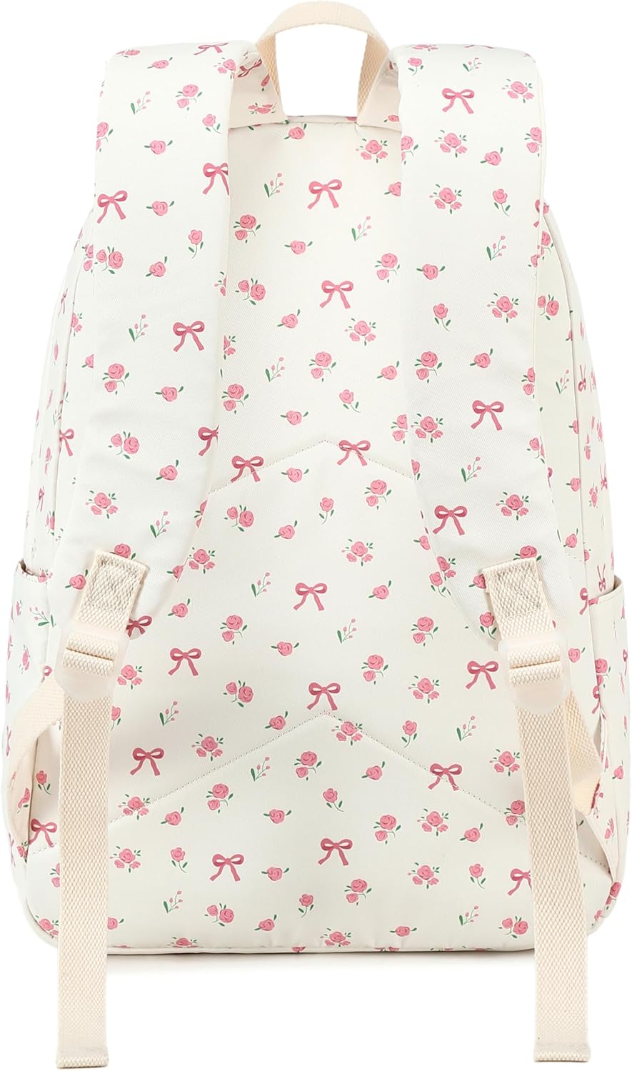 LOIDOU Backpack for Girls School Backpacks Bookbags for Elementary Middle School Women Laptop Backpacks (conquette white) - Image 9