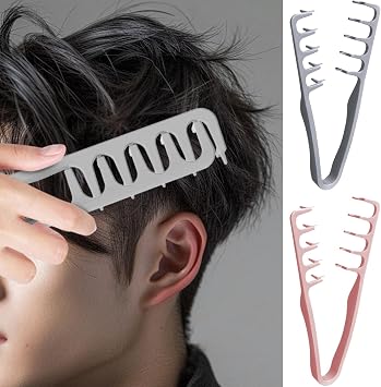 2pcs Texture Comb, 22.5x10.5x2.4cm, Volumizing Wide Tooth Comb, Hair Styling Appliances, Bangs Seam Grooming Accessory, For Women Men