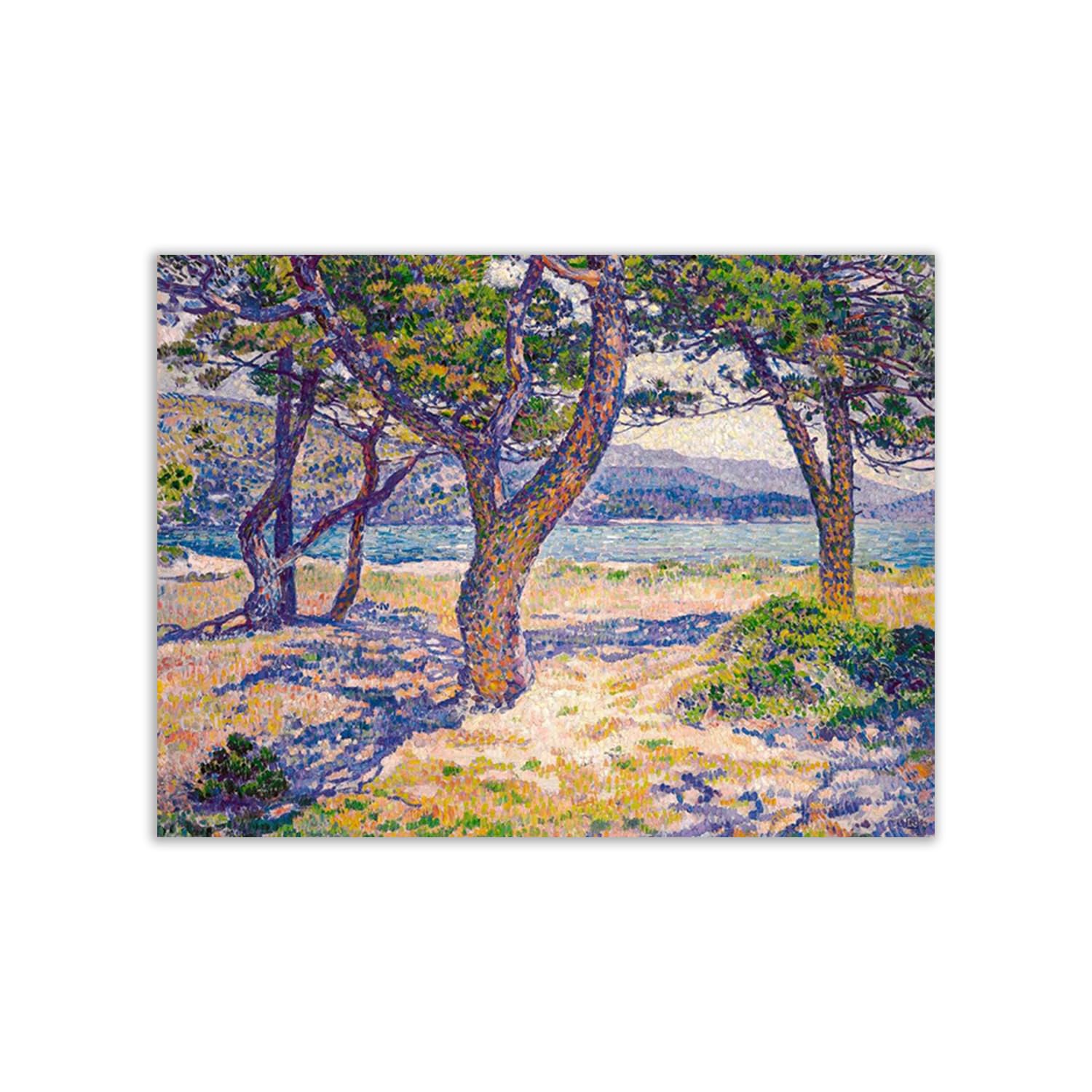 Affiche Le Méditerranée au Lavandou par Theo Van Rysselberghe : grand format d'art