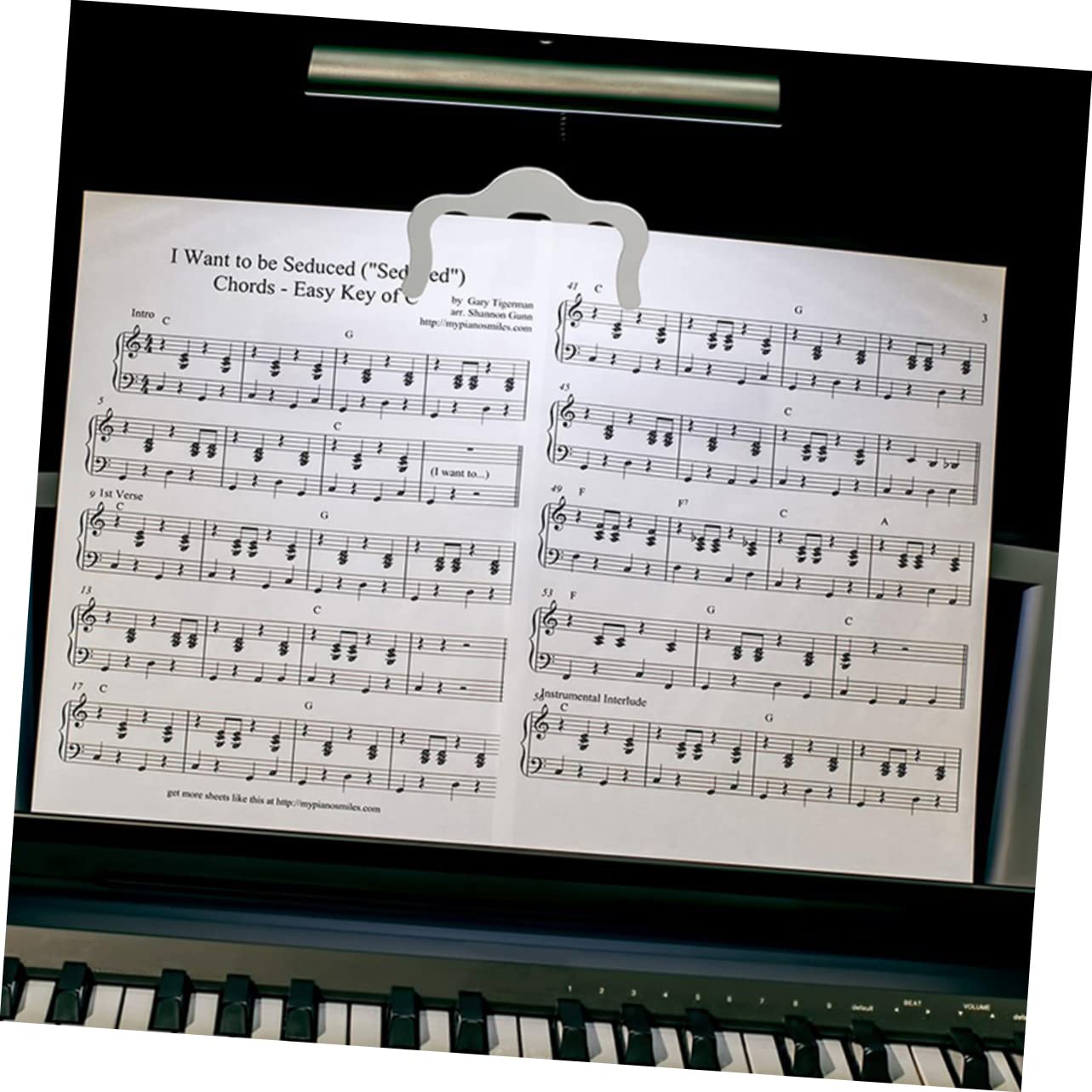 TOYANDONA 9pezzi Clip Porta Spartiti Musicali Per Chitarra e Pianoforte Supporto Per Pagina Di Musica Facile Da Usare e Portatile e Cromo