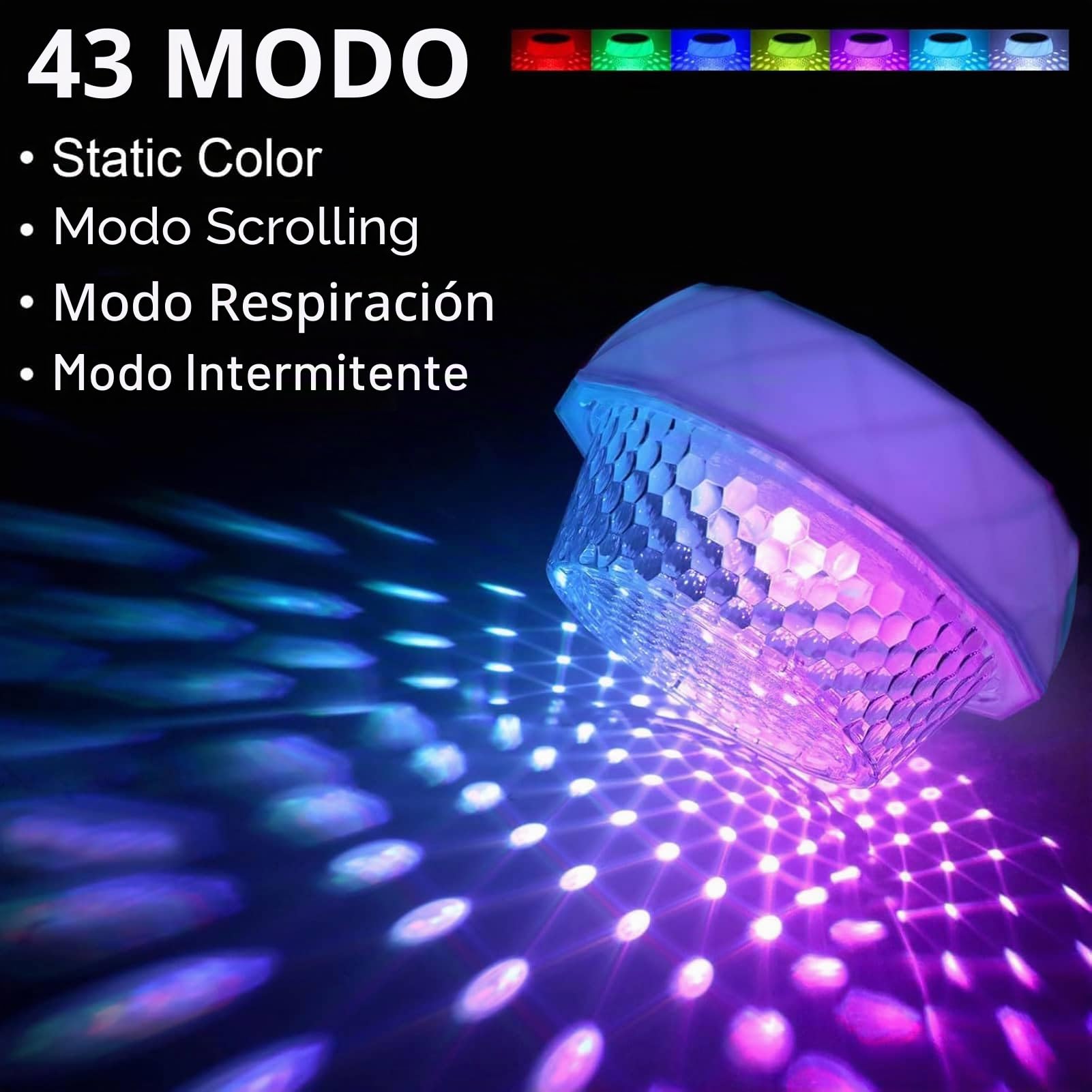 Joycome Luces Piscina IP68 Impermeables Luz Solar con Control Remoto, Luz Piscina RGB LED Luces Solar Flotantes Lampe para Jardín Acuario Estanque Bañera Decoración