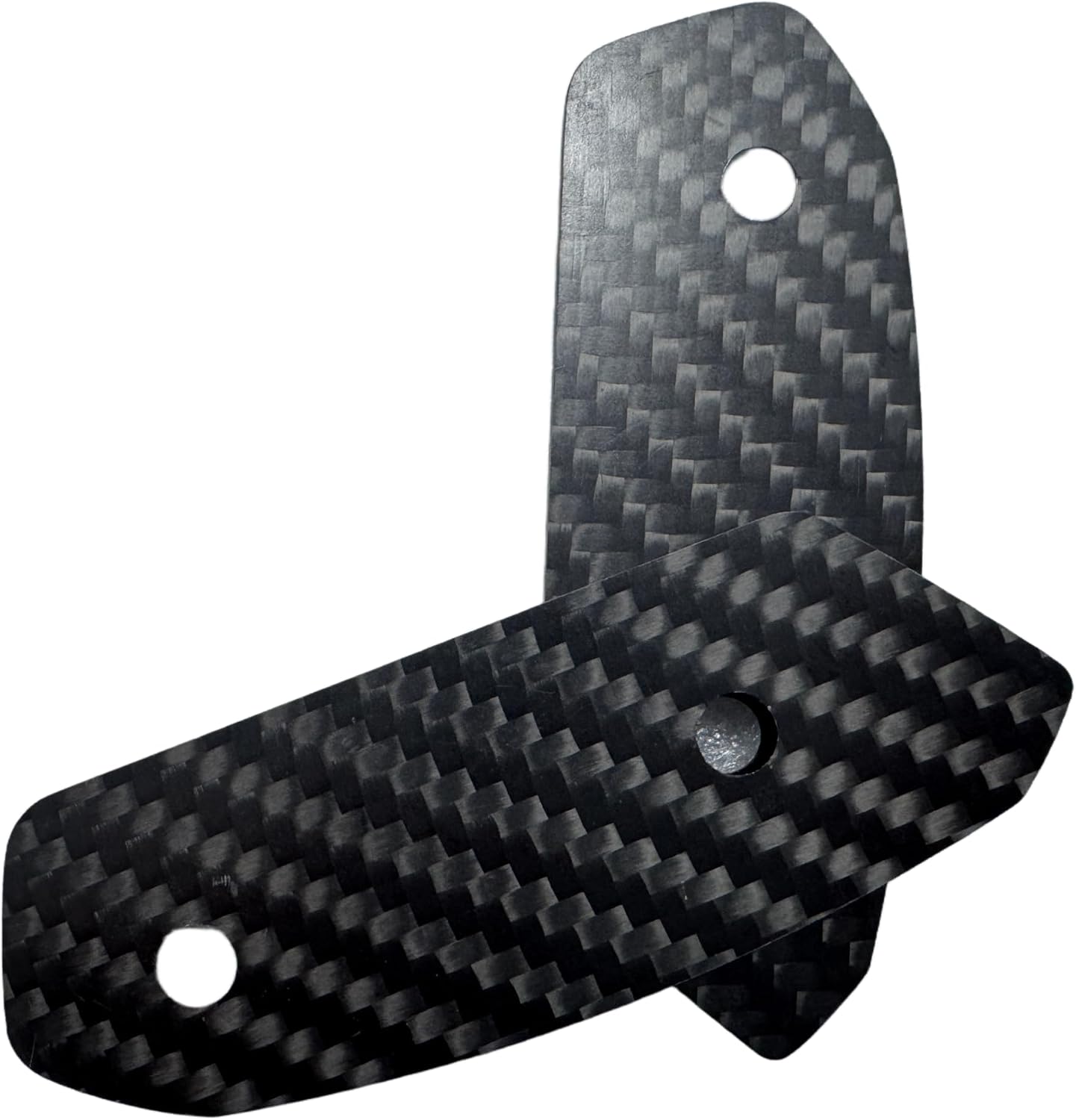 Mirror Block Off Base Plates Compatible with Suzuki GSX-R 1000 2017-2025, Carbon Fiber, Black, Includes Screws and Nuts (Black)
