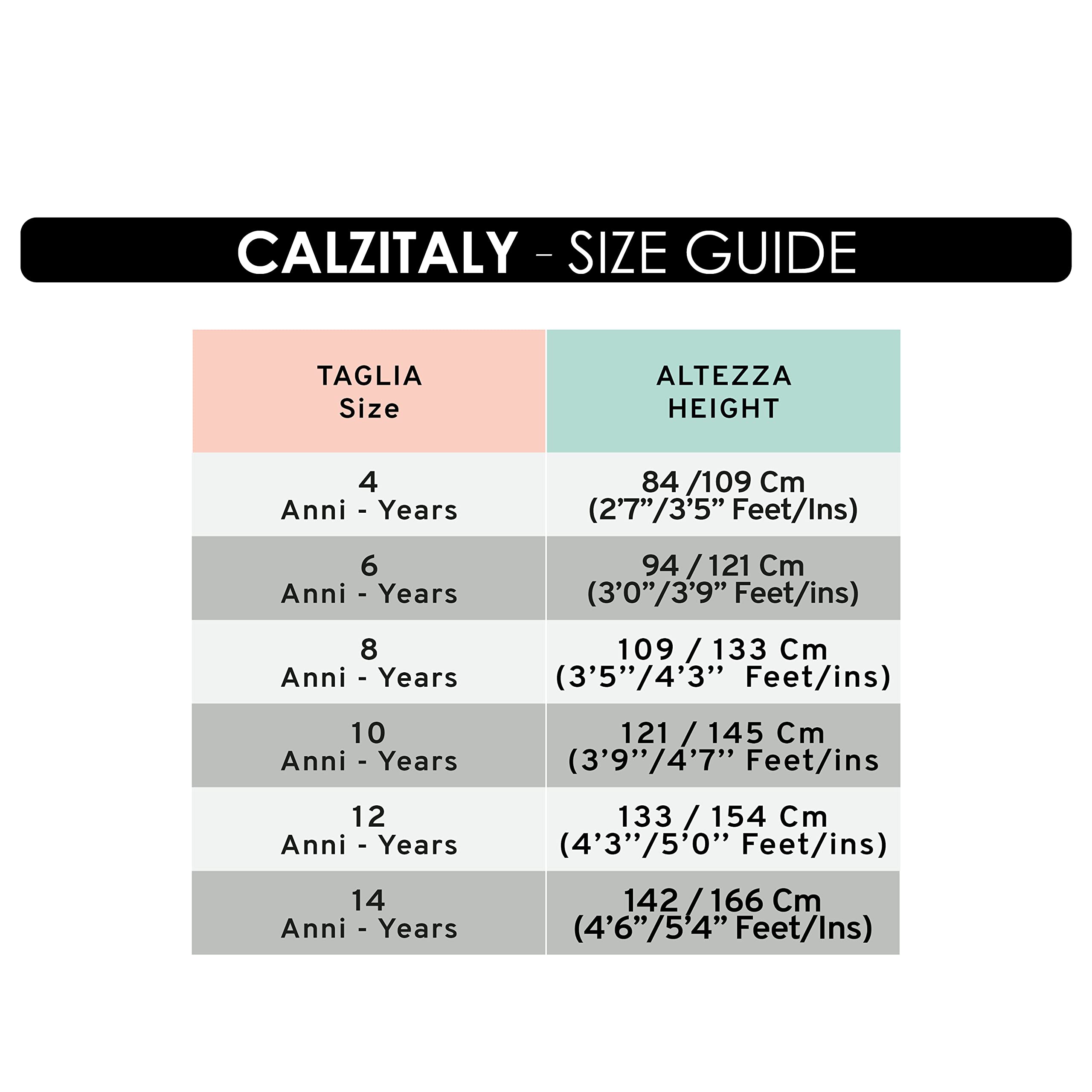 CALZITALY PACK 1/2 Medias Cubrepatin Para Niña – 70 DEN | Patinaje Artístico | Professional Skating | Natural, Negro | 6, 8, 10, 12 Años | Calcetería Italiana
