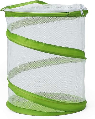 Miniatura 4 de RESTCLOUD Jaula de hábitat para insectos y mariposas, terrario de malla transparente, transparente más fácil, 9 x 11 pulgadas de alto