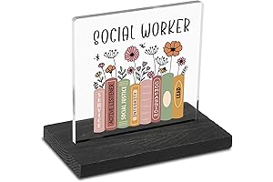 Social Work Gift, Appreciation Plaque, Motivational Sign for Social Workers' Desk